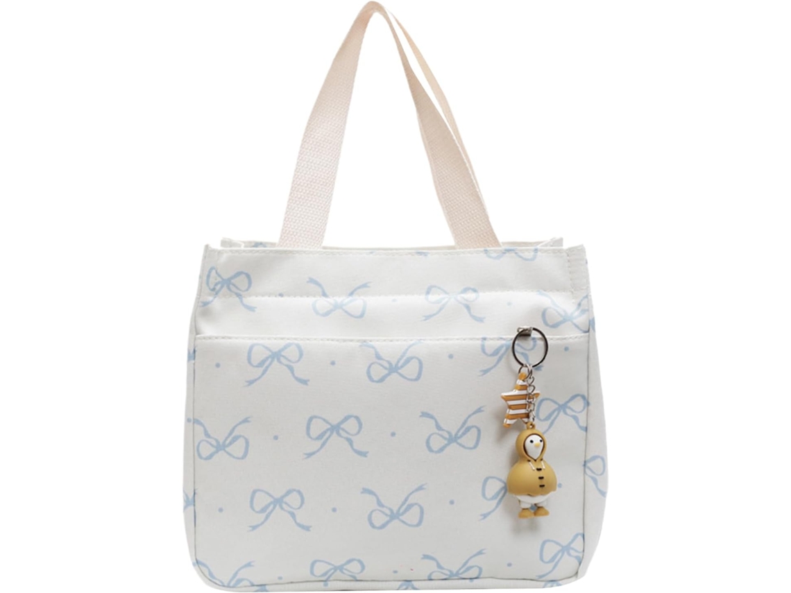 Bolsa De Almuerzo Para Mujer | Bolsa Impermeable Con Estampado De Lazo – Portátil Y Reutilizable Para Actividades