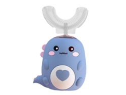 Cepillo de dientes eléctrico infantil GOKOCO con forma de U, diseño de dibujos animados, limpieza de 360 ​​grados, automático y clasificación IPX7.