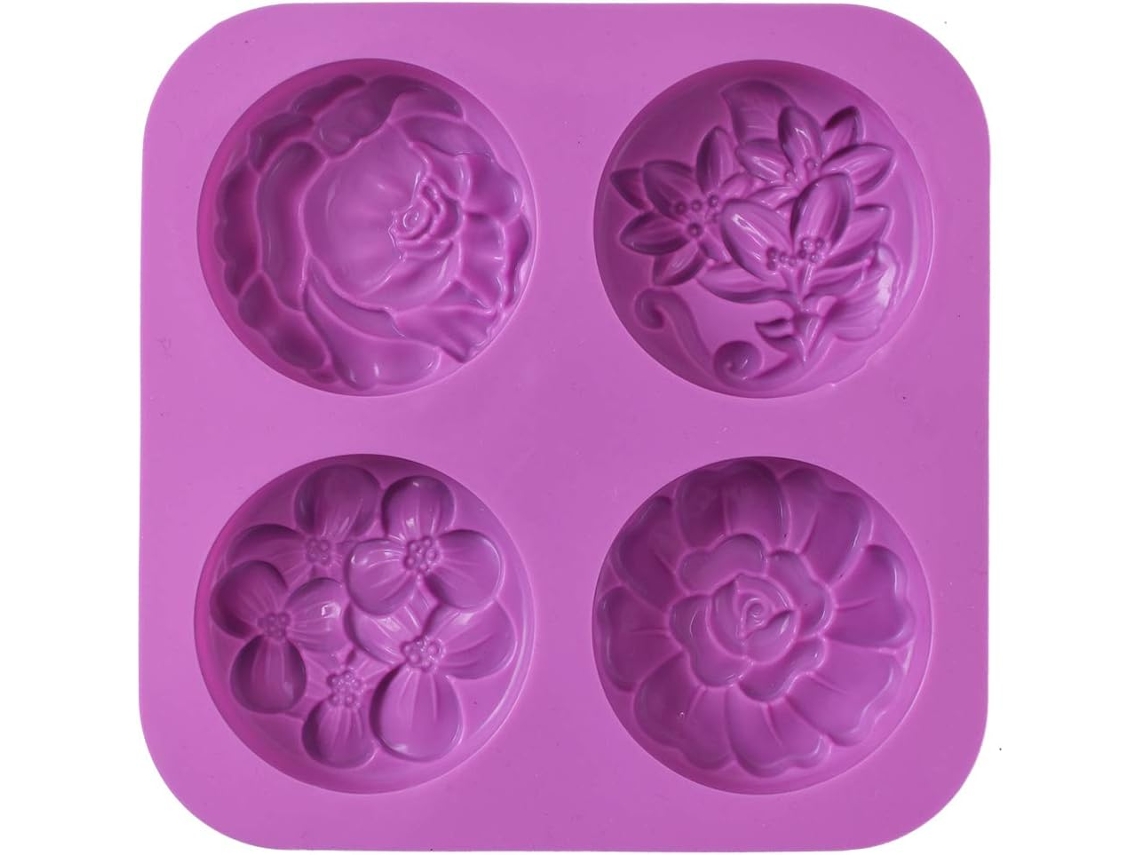 KOFIHETY Moldes de silicona para jabón, diferentes cavidades para jabones artísticos, fácil desmoldado, gel de sílice suave de alta calidad, multifuncionales, 