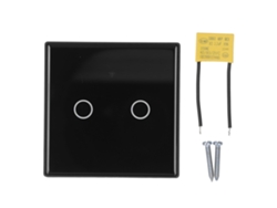 Panel De Control De Iluminación Inteligente Inalámbrico Tuya De 1000 W, 2 Módulos, Wifi De 2,4 Ghz Con Pantalla Táctil.