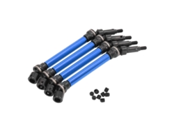 4 Piezas De Ejes De Transmisión Delanteros Y Traseros De Acero Y Aluminio Para Arrma 1/8 Kraton 4s Azul Oscuro