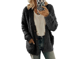 2026-chaqueta Suave Y Cálida Para Mujer De Punto Polar Fluffy Con Tallas Plus
