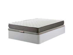 Sommier Atenas Blanco 135X190Cm Colchón Básico 18Cm SALDOSYSTOCKS