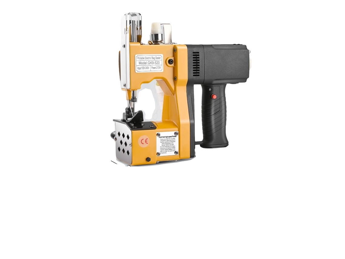 Máquina de coser eléctrica, puntada overlock, 190 W, color amarillo OEM