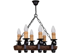 Lámpara de Techo FABRILAMP Tronco (Blanco - Metal, Metal - 50x36 cm)