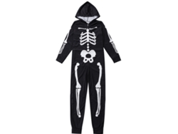 Kkpm-pijamas Familiares De Halloween Con Imprimación De Esqueleto, Monopieza Para Fiesta Festiva, Negro, Talla Xl Para Hombres