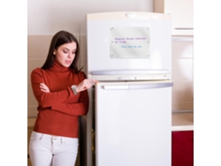 Pizarra magnética transparente acrílica, editable y borrable para refrigerador.