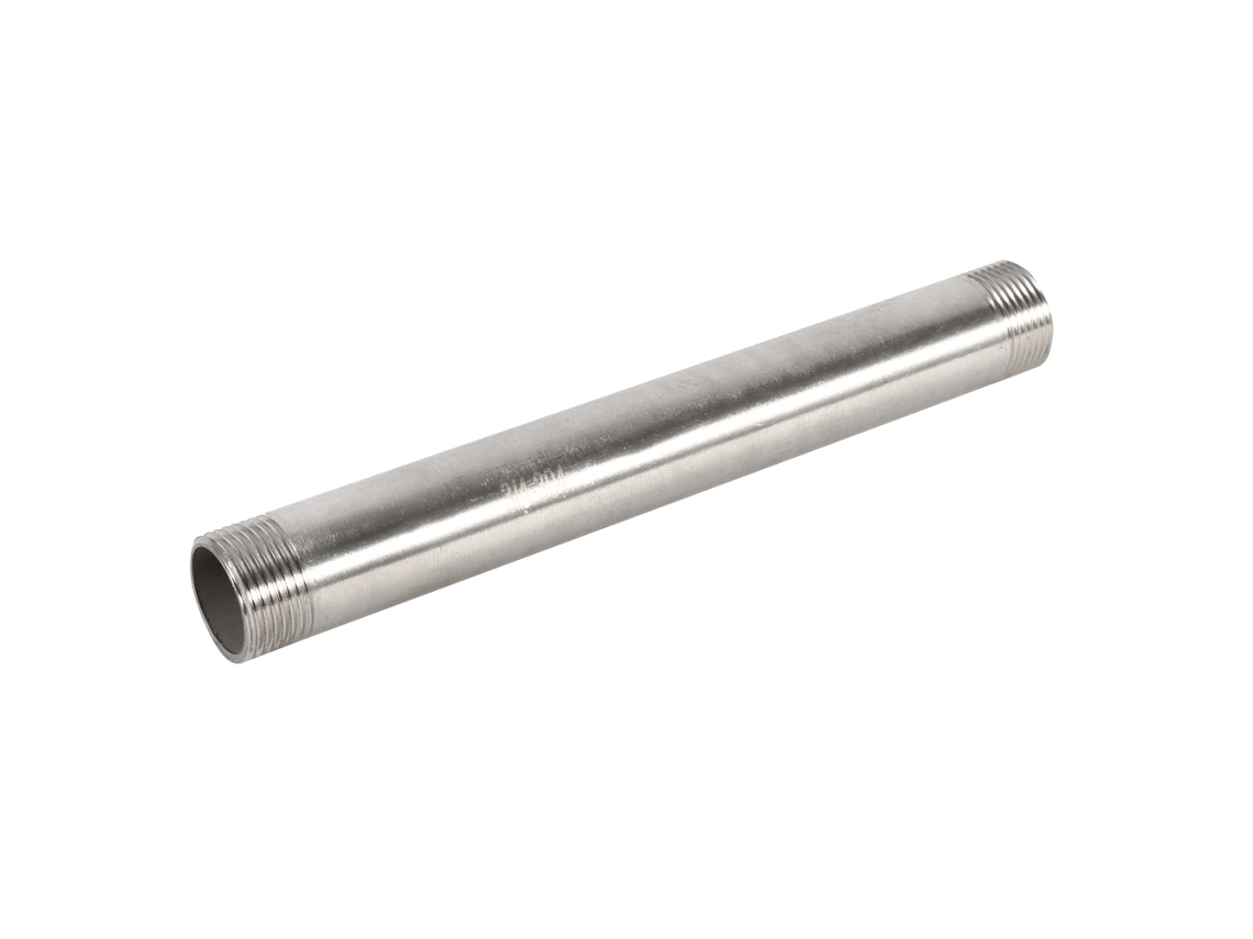 Conector De Tubo De Acero Inoxidable Con Rosca Extendida Adaptador 3/4"