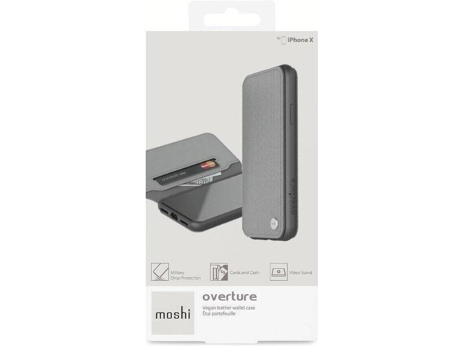 Funda iPhone XS Max MOSHI Overture Gris