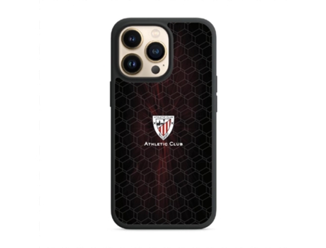 Funda Móvil Oficial Athletic Club para iPhone 14 Pro PHONECASES3D Piel Sintética Negro
