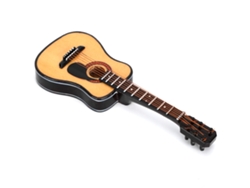 Miniatura De Guitarra De Madera, Decoración De 15 Cm, Adorno Musical, Modelo De Regalo.