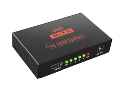 Divisor HDMI 1 en 4 3D, 4K, 1080p, HDCP 1.4, con cable USB, compatible con PS3, etc., negro Bestvite