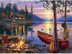 Lago Canoe - Rompecabezas De 1000 Piezas Para Adultos - Rompecabezas Desafiante, Perfecto Para Noches De Juegos (azul)