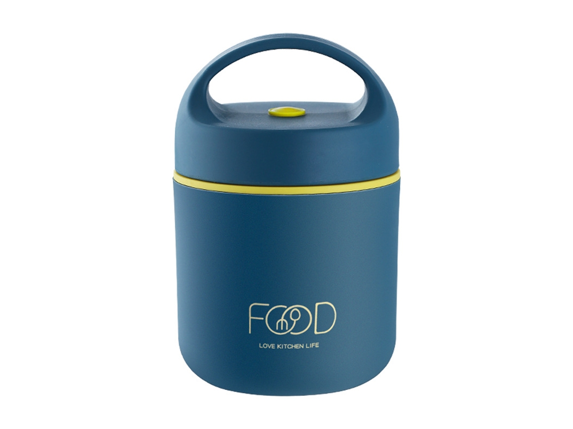 Fiambrera de acero inoxidable, isotérmica, con capacidad para sopa o comida. NEVEANCE