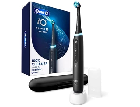 Braun Oral-B IO5 Negro + Estuche / Cepillo de dientes eléctrico recargable / Inteligencia artificial
