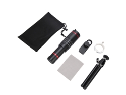 Lente De Telescopio Para Teléfono Lente De Cámara Móvil Teleobjetivo 18x Con Trípode De Metal