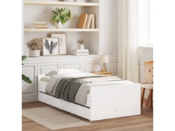 Estructura De Cama Con Cajones Blanco 90x190 Cm