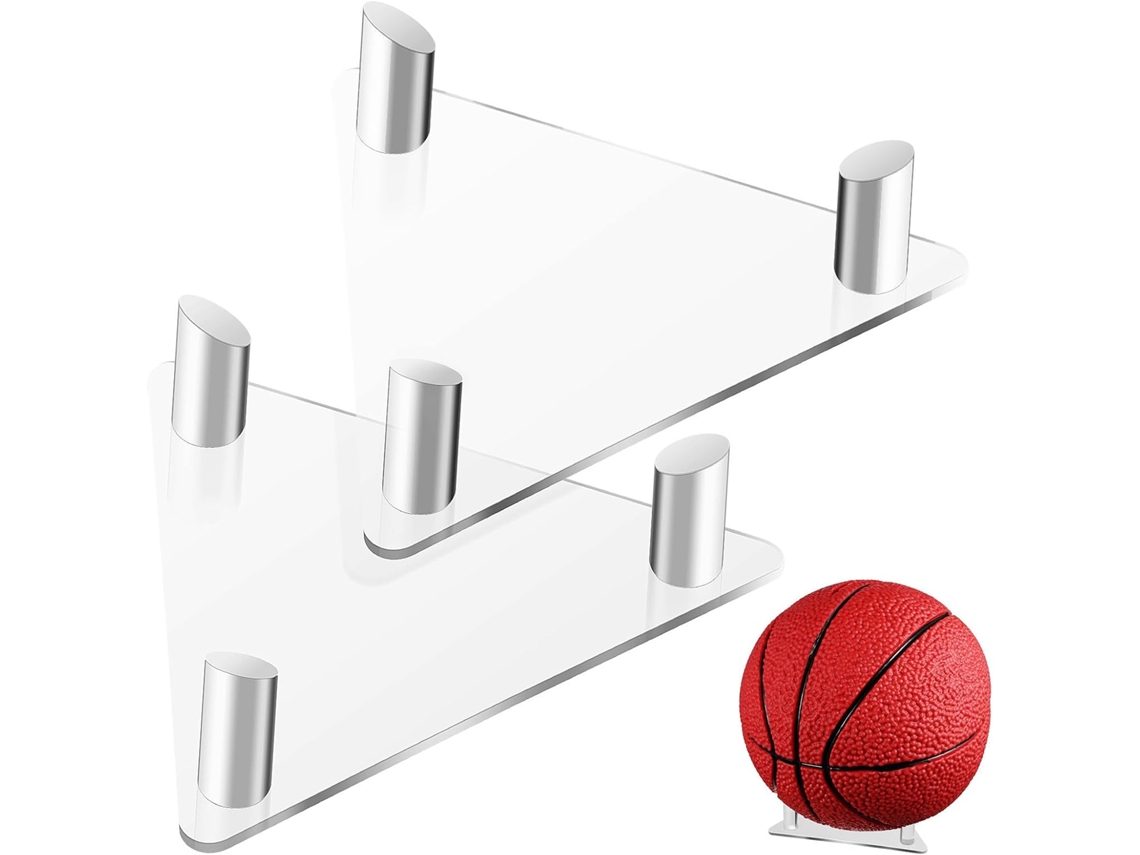 Soporte de acrílico transparente para balón de fútbol (2 piezas)