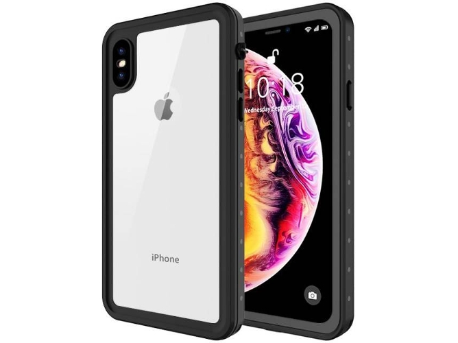 Funda iPhone XS Max PHONESHIELD Aquaproof IP68 Negro