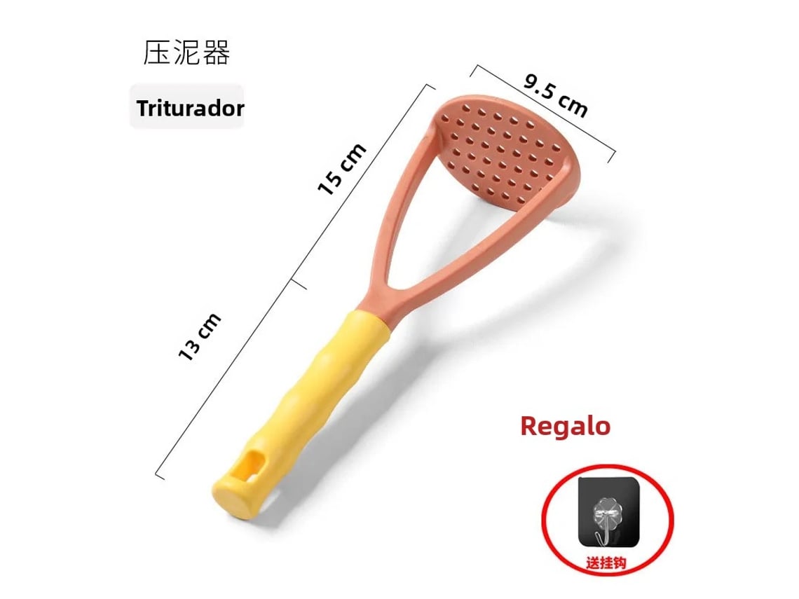 (naranja) Prensa De Patatas Pp/molinillo De Batata, Herramienta De Cocina Duradera Y Respetuosa Con El Medio Ambiente.