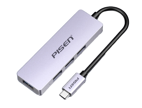 Adaptador PISEN Hb06 4In1 Usb a 4Usb 0.2M