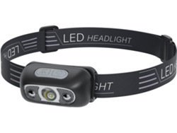 Lanterna De Cabeça Led Recarregável Via Usb Com Sensor De Movimento — Design Leve — Classificação Ipx4 — 120 Lúmens