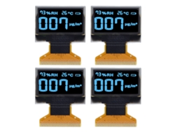 Pantalla Lcd Oled De 0.96 Pulgadas 30pin Resolución 128x64 Pantalla Clara De Visualización Azul 4 Piezas