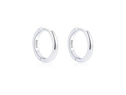 Pendientes De Aro De Plata De Ley 925, 15 Mm, Hipoalergénicos, Brillantes, Para Mujeres Y Niñas.