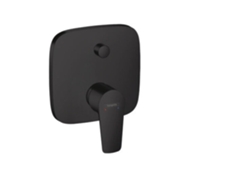 HANSGROHE Talis E mezclador de baño monomando oculto, combinación de seguridad, Color: Negro Mate