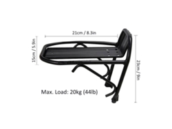 Portaequipajes delantero de aluminio para bicicletas de montaña, portacargas para bicicletas.