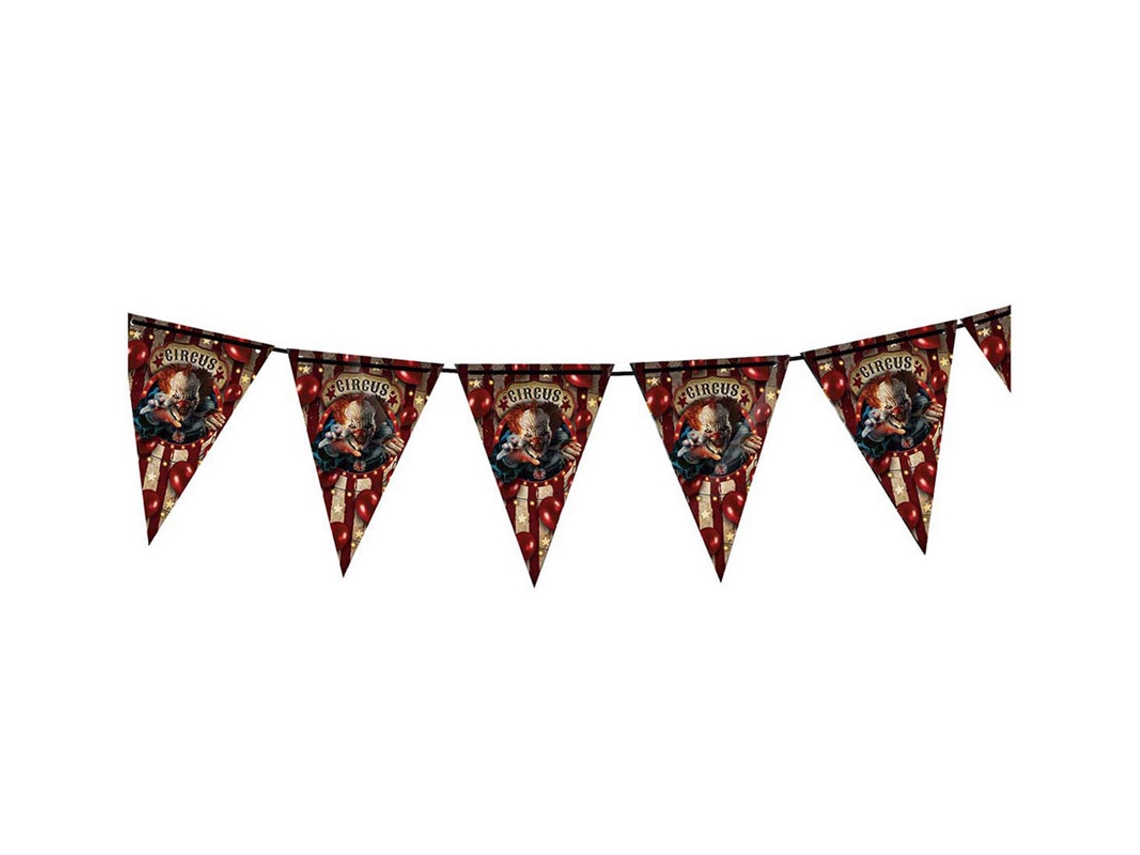 Accesorio GUIRCA Banderín de papel de payaso 300 Cm 19X27 Cm