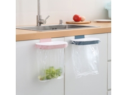 Juego De 2 Soportes Para Bolsas De Basura, Organizador Colgante, Azul Y Rosa, Abs Ecológico