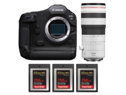 Canon Eos R1 + Rf 70-200mm F/2.8 L Is Usm Z Blanco + 3 Sandisk 256gb Extreme Pro Cfexpress Type B + Ebook “20 Consejos Para Fotos Que Impactan”