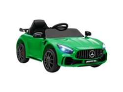 Coche Eléctrico Infantil Mercedes Amg Gtr De 12 V Con Mando A Distancia, Faros Y Música, En Color Verde.