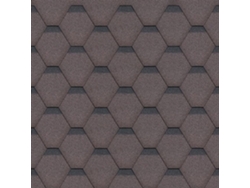 Tejas bituminosas Hexagonal Rock H-BROWN de color marrón - la techumbre bituminosa