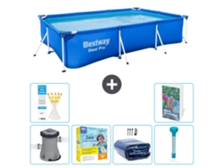 Bestway Piscina Bestway Steel Pro Retangular - 300x201x66 Cm - 7-peças S184