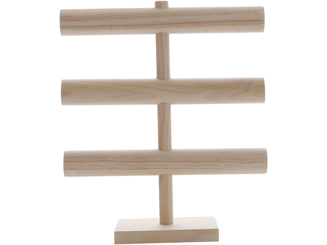 Expositor De Joyería De Varios Niveles, Fabricado En Madera Maciza, Para Pulseras, Relojes Y Brazaletes De Mujer.