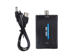 Adaptador convertidor bidireccional BNC/HDMI compatible con 480i/576i. Compatible con CCTV, cámaras de vigilancia y sistemas de cine en casa PAL/NTSC. Yizhood