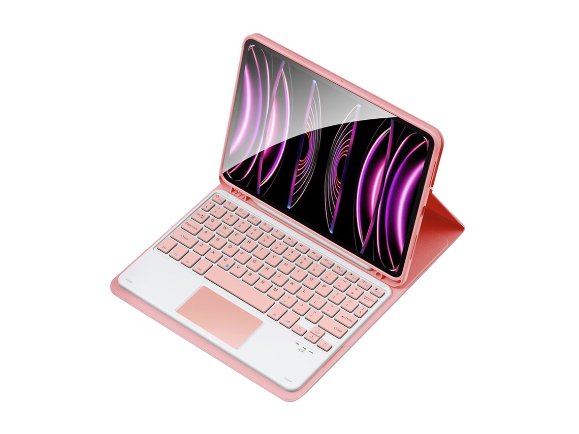 Caja De Cuero Pu Con Teclado Bt Inalámbrico Y Teclado Numérico Usb Para Ipad Air3/pro 10.5/7/8/9 10.2 Pulgadas