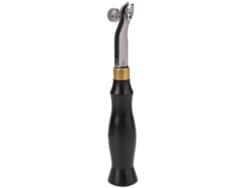 Herramienta De Recorte De Bordes Ajustable Con Mango De Ébano, Acero Inoxidable De 1,2 Mm, Para Trabajos En Cuero.