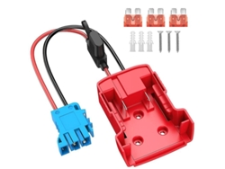 Adaptador De Batería Power Wheels Con Conector De Cable De 12 Awg Y Fusible De 40 A Para Peg-pereg.
