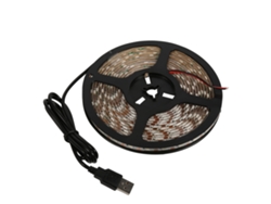 Yncm2026-tira Led 5050 Impermeable 5m 5v Usb Luz Decorativa Luces De Fondo Tv Luz Cálida