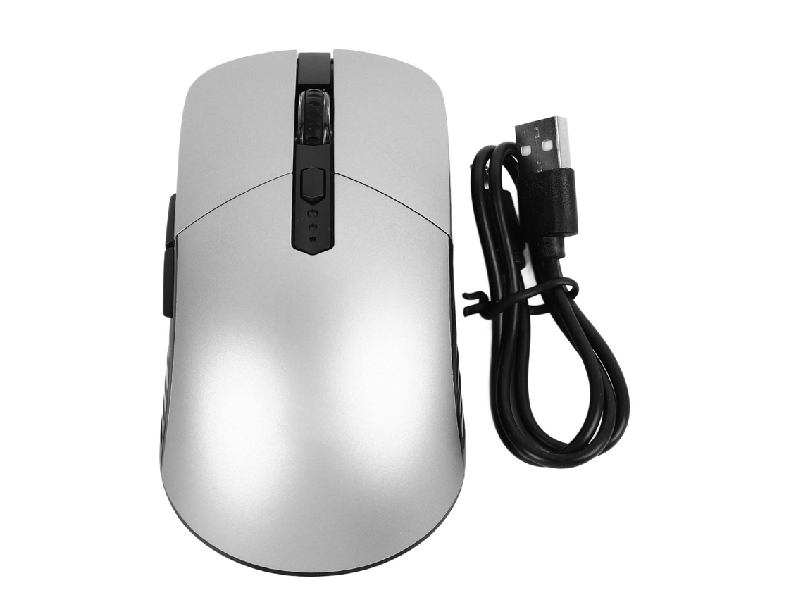 Ratón inalámbrico Bluetooth de 2,4 GHz: silencioso, recargable, estable y portátil para uso en la oficina.