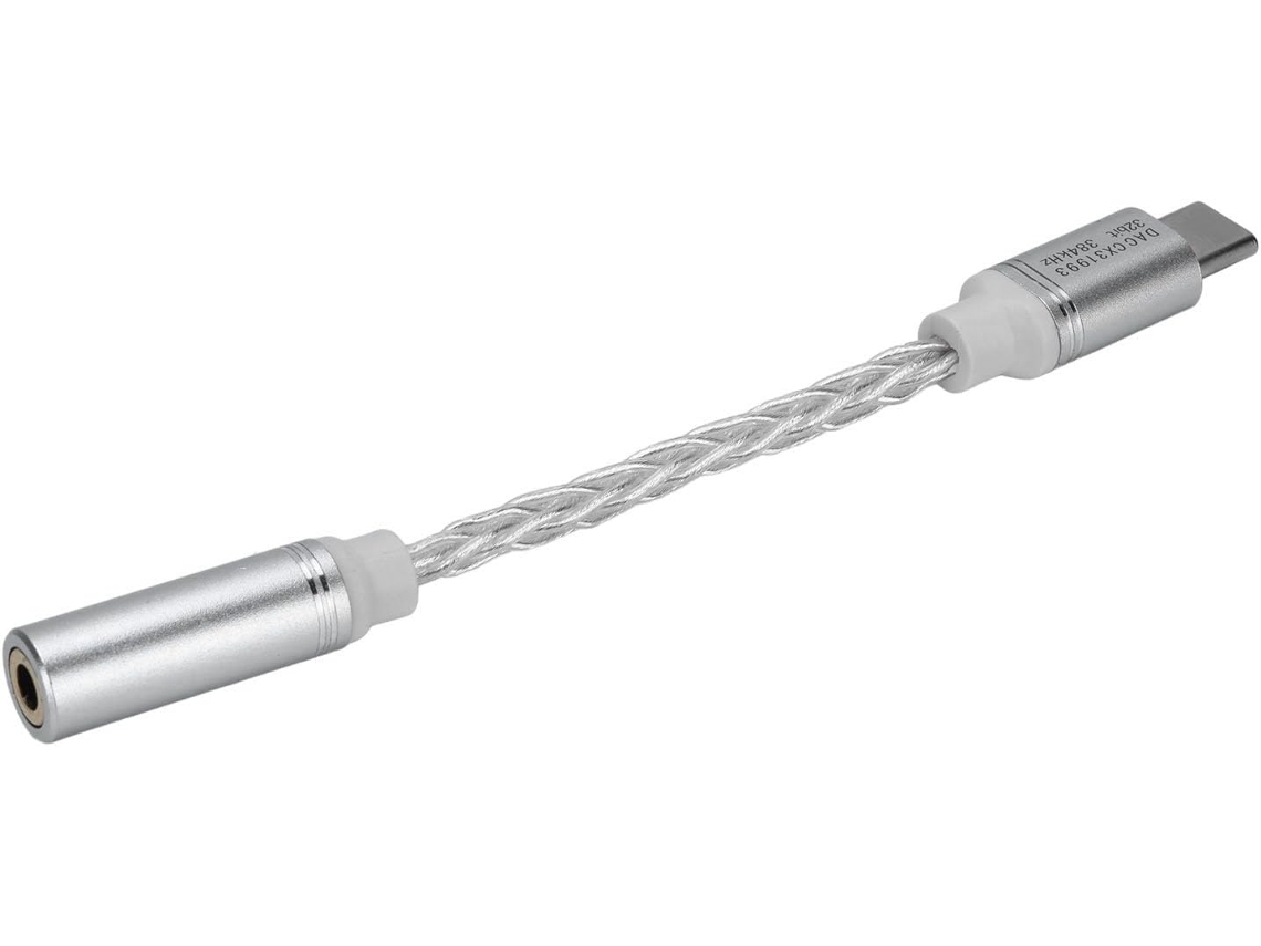 Cable Para Auriculares Usb-c A 0,5 Mm Chapado En Cobre, 384 Khz, 32 Bits, Usb-c A 0,5 Mm