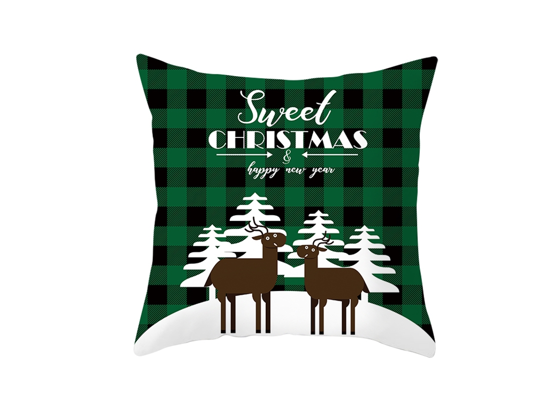 Serie Hombre de Nieve Navideño Funda de Almohada Cuadrada