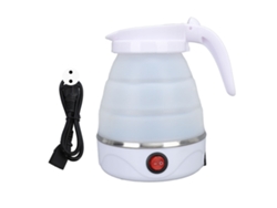 Hervidor Eléctrico Plegable De 0,6 L Y 600 W, De Silicona, Portátil, Ideal Para Viajes Y Camping. Enchufe Europeo De 220 V.