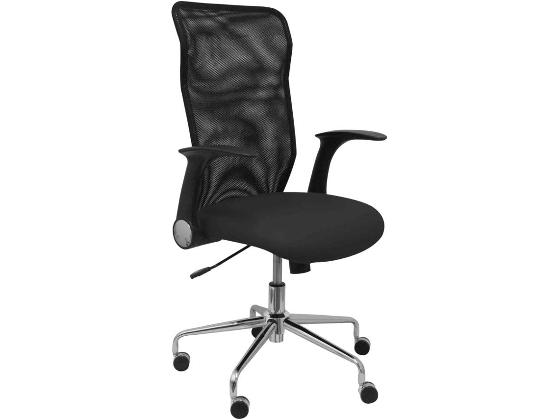 Silla Operativa PYC Minaya Negro (Brazos Ajustables - Malla)