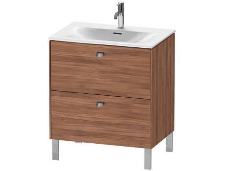 Pedestal de lavabo DURAVIT Brioso vertical 72,0 x 47,9 cm 2 cajones cajón superior incl. recorte de sifón y delantal para lavabo Viu 234473