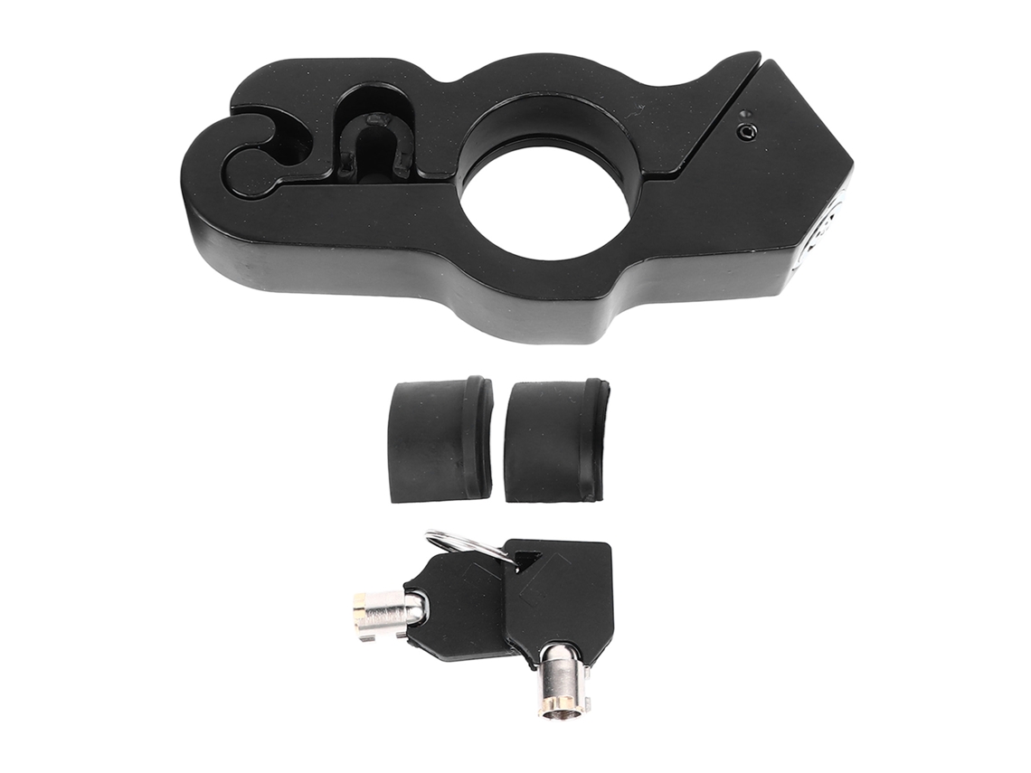 Candado Antirrobo Universal Para Manillares De Motocicletas Y Bicicletas Eléctricas Con Correa De Aleación Negra.