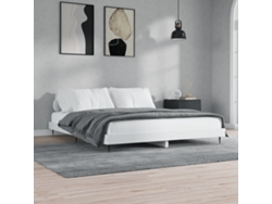 Estructura De Cama Madera De Ingeniería Blanca 120x200 Cm